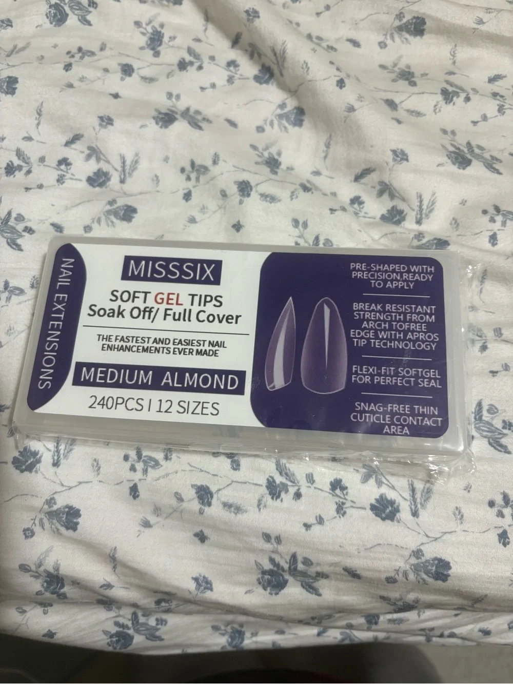 MISSSIX Soft Gel Nail Tips - Medium Almond - Never Touched - Picture 1 of 3